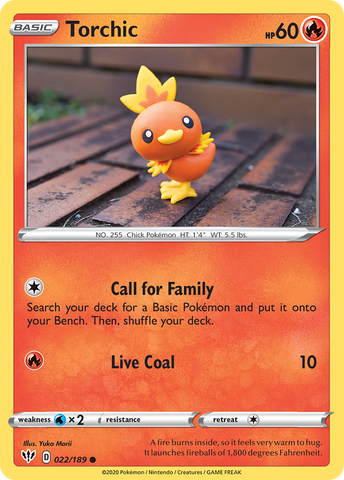 Torchic (022/189) [Sword & Shield: Darkness Ablaze] - The Mythic Store | 24h Order Processing
