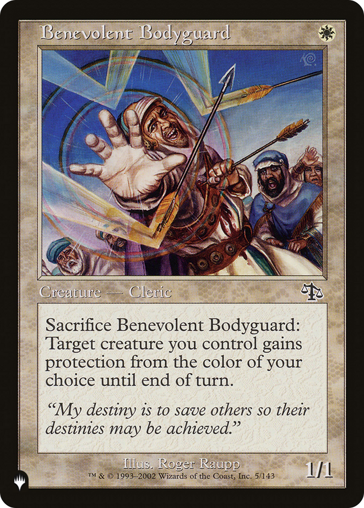 Benevolent Bodyguard [The List Reprints] - The Mythic Store | 24h Order Processing