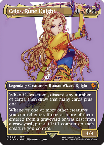 Celes, Rune Knight (Borderless) [FINAL FANTASY Commander] - The Mythic Store | 24h Order Processing