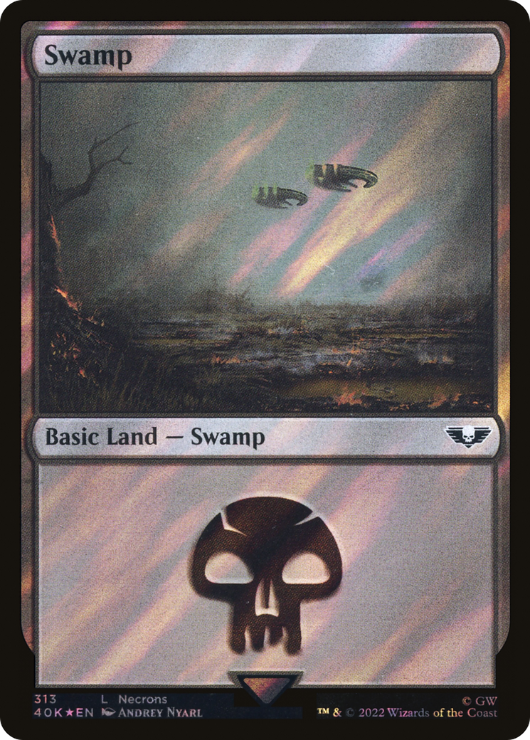 Swamp (313) (Surge Foil) [Warhammer 40,000] - The Mythic Store | 24h Order Processing