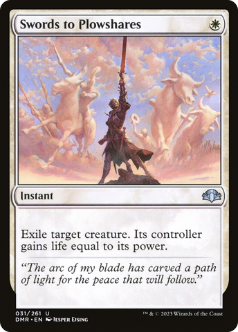 Swords to Plowshares [Dominaria Remastered] - The Mythic Store | 24h Order Processing
