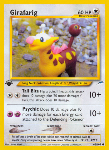 Girafarig (66/105) [Neo Destiny 1st Edition] - The Mythic Store | 24h Order Processing