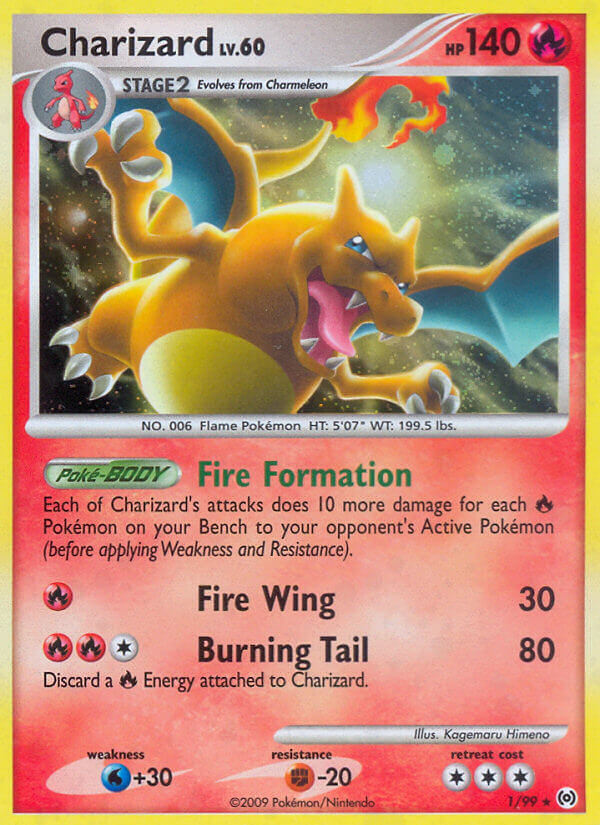 Charizard (1/99) (Cracked Ice Holo) [Platinum: Arceus] - The Mythic Store | 24h Order Processing