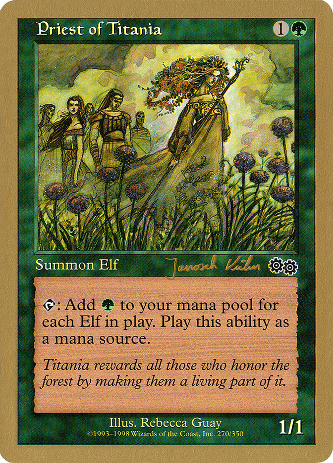 Priest of Titania (Janosch Kuhn) [World Championship Decks 2000] - The Mythic Store | 24h Order Processing