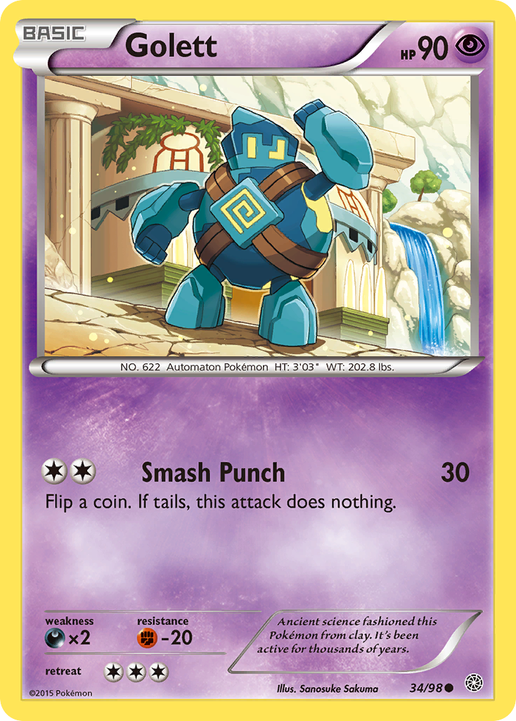 Golett (34/98) [XY: Ancient Origins] - The Mythic Store | 24h Order Processing