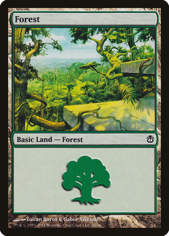 Forest (38) [Duel Decks: Ajani vs. Nicol Bolas] - The Mythic Store | 24h Order Processing