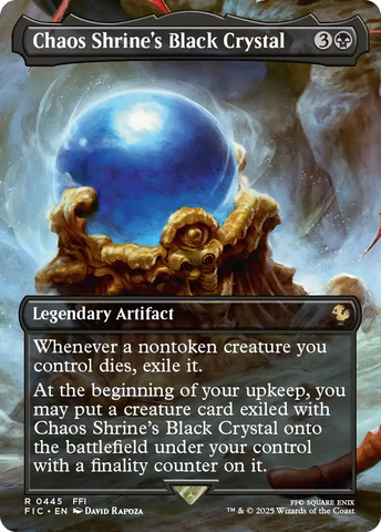 Chaos Shrine's Black Crystal (Borderless) [FINAL FANTASY Commander] - The Mythic Store | 24h Order Processing