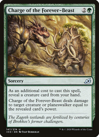 Charge of the Forever-Beast [Ikoria: Lair of Behemoths] - The Mythic Store | 24h Order Processing