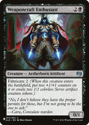 Weaponcraft Enthusiast [The List] - The Mythic Store | 24h Order Processing