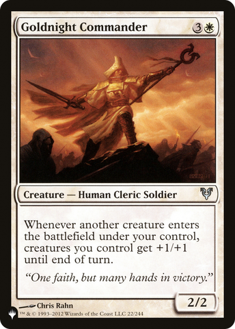 Goldnight Commander [The List] - The Mythic Store | 24h Order Processing