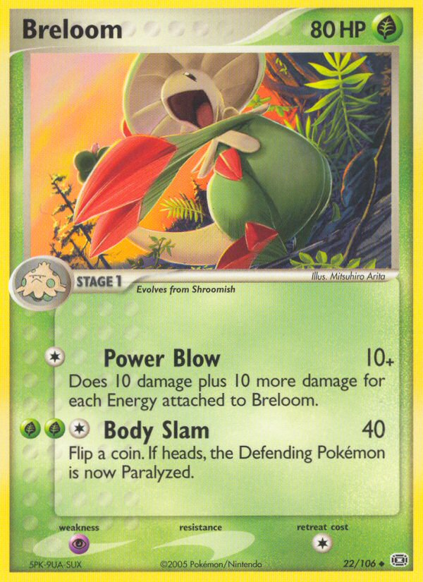 Breloom (22/106) [EX: Emerald] - The Mythic Store | 24h Order Processing