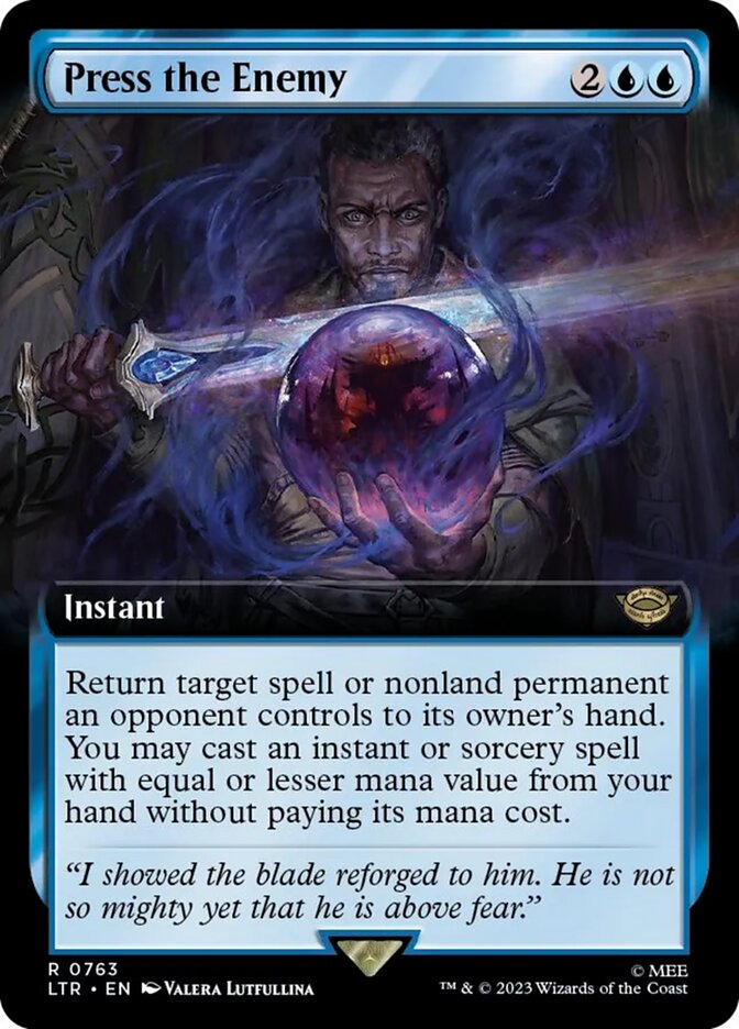 Press the Enemy (Extended Art) (Surge Foil) [The Lord of the Rings: Tales of Middle-Earth] - The Mythic Store | 24h Order Processing