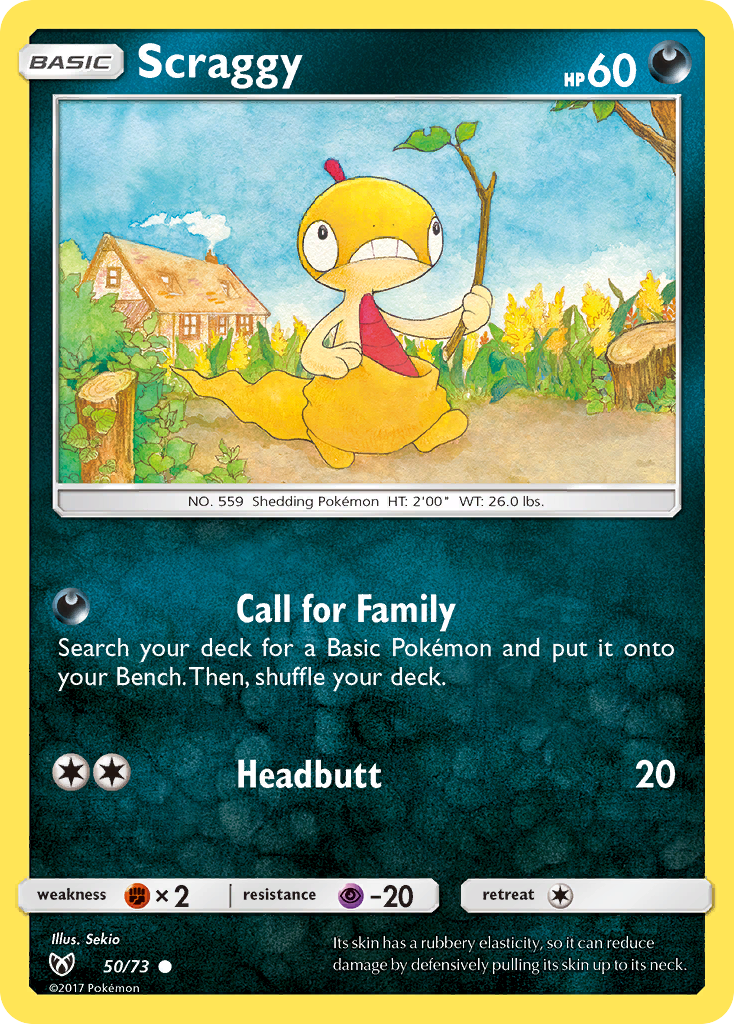 Scraggy (50/73) [Sun & Moon: Shining Legends] - The Mythic Store | 24h Order Processing