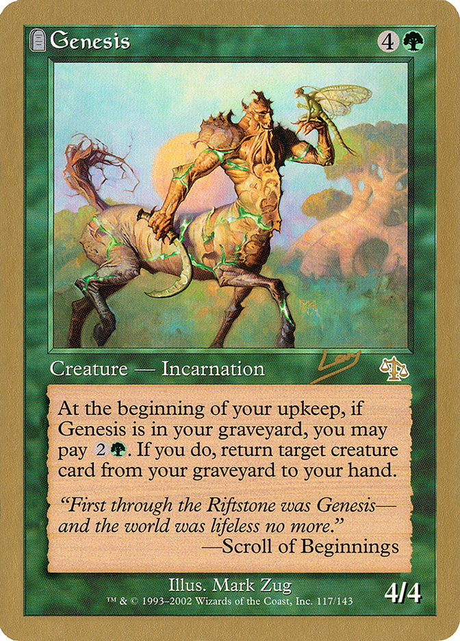 Genesis (Raphael Levy) [World Championship Decks 2002] - The Mythic Store | 24h Order Processing