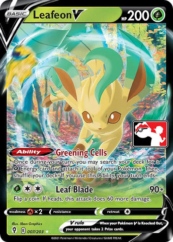 Leafeon V (007/203) [Prize Pack Series One] - The Mythic Store | 24h Order Processing