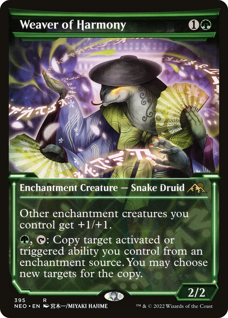 Weaver of Harmony (Showcase Soft Glow) [Kamigawa: Neon Dynasty] - The Mythic Store | 24h Order Processing