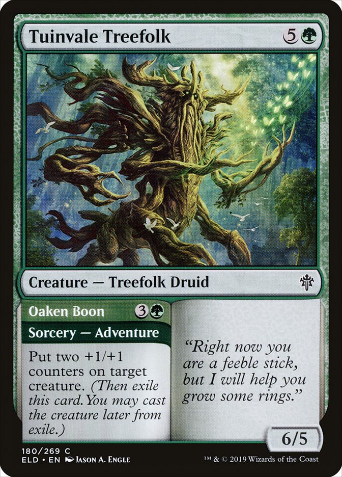 Tuinvale Treefolk // Oaken Boon [Throne of Eldraine] - The Mythic Store | 24h Order Processing