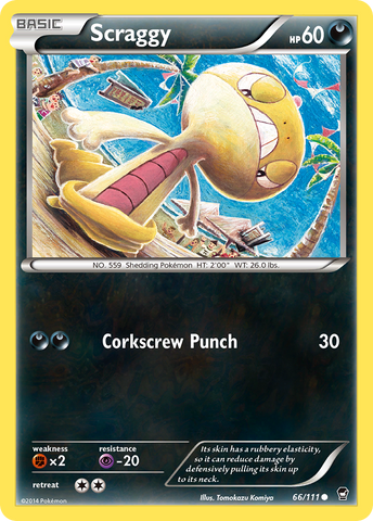 Scraggy (66/111) [XY: Furious Fists] - The Mythic Store | 24h Order Processing