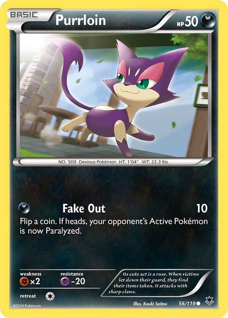 Purrloin (56/119) [XY: Phantom Forces] - The Mythic Store | 24h Order Processing