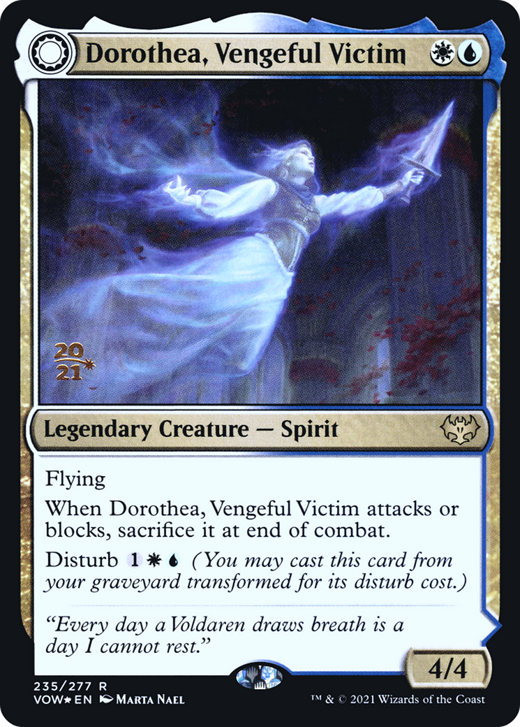 Dorothea, Vengeful Victim // Dorothea's Retribution [Innistrad: Crimson Vow Prerelease Promos] - The Mythic Store | 24h Order Processing
