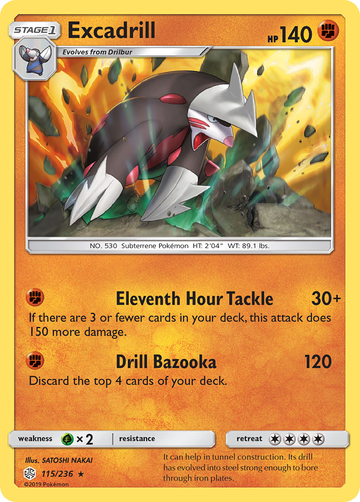 Excadrill (115/236) [Sun & Moon: Cosmic Eclipse] - The Mythic Store | 24h Order Processing