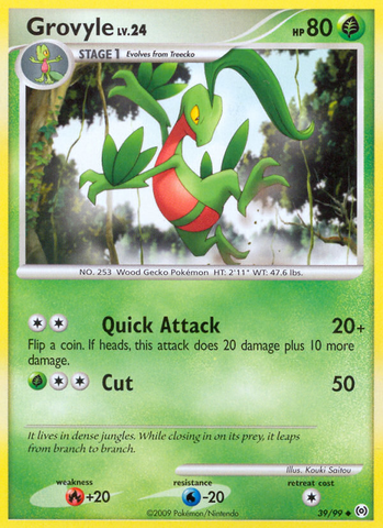 Grovyle (39/99) [Platinum: Arceus] - The Mythic Store | 24h Order Processing