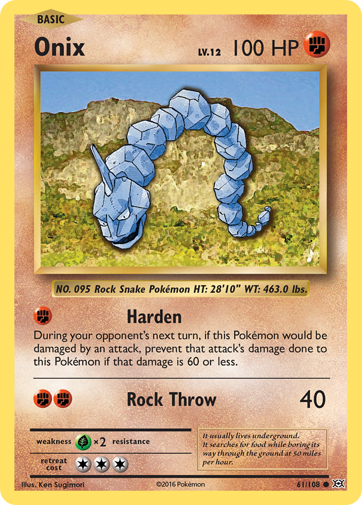 Onix (61/108) [XY: Evolutions] - The Mythic Store | 24h Order Processing