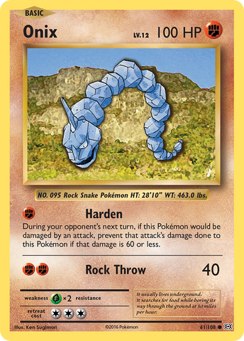 Onix (61/108) [XY: Evolutions] - The Mythic Store | 24h Order Processing
