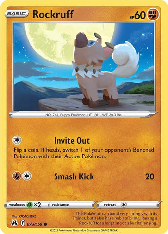 Rockruff (073/159) [Sword & Shield: Crown Zenith] - The Mythic Store | 24h Order Processing