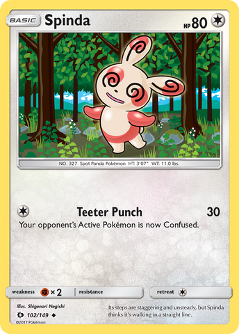 Spinda (102/149) [Sun & Moon: Base Set] - The Mythic Store | 24h Order Processing