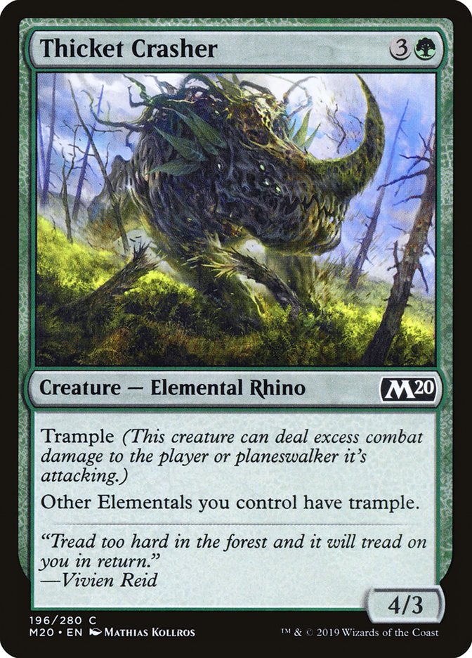 Thicket Crasher [Core Set 2020] - The Mythic Store | 24h Order Processing