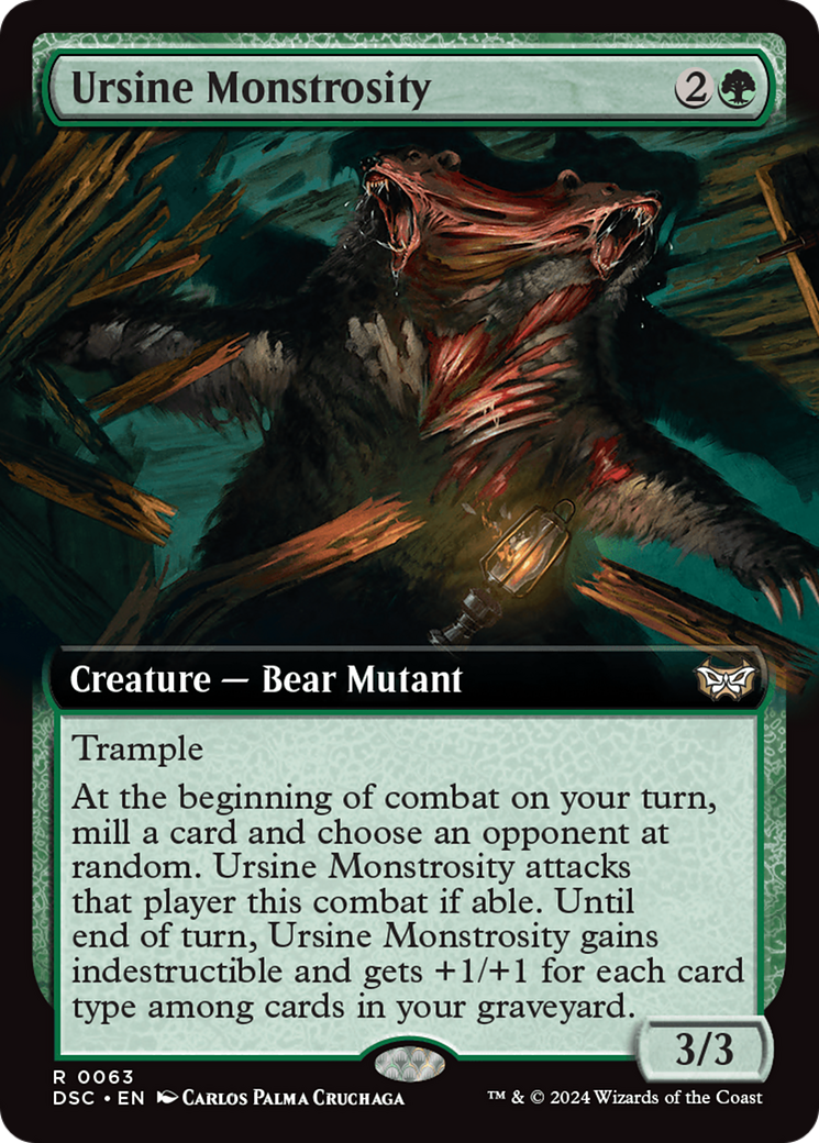 Ursine Monstrosity (Extended Art) [Duskmourn: House of Horror Commander] - The Mythic Store | 24h Order Processing