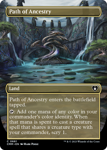 Path of Ancestry (Borderless Alternate Art) [Commander Masters] - The Mythic Store | 24h Order Processing