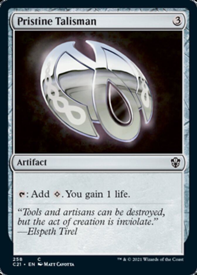 Pristine Talisman [Commander 2021] - The Mythic Store | 24h Order Processing