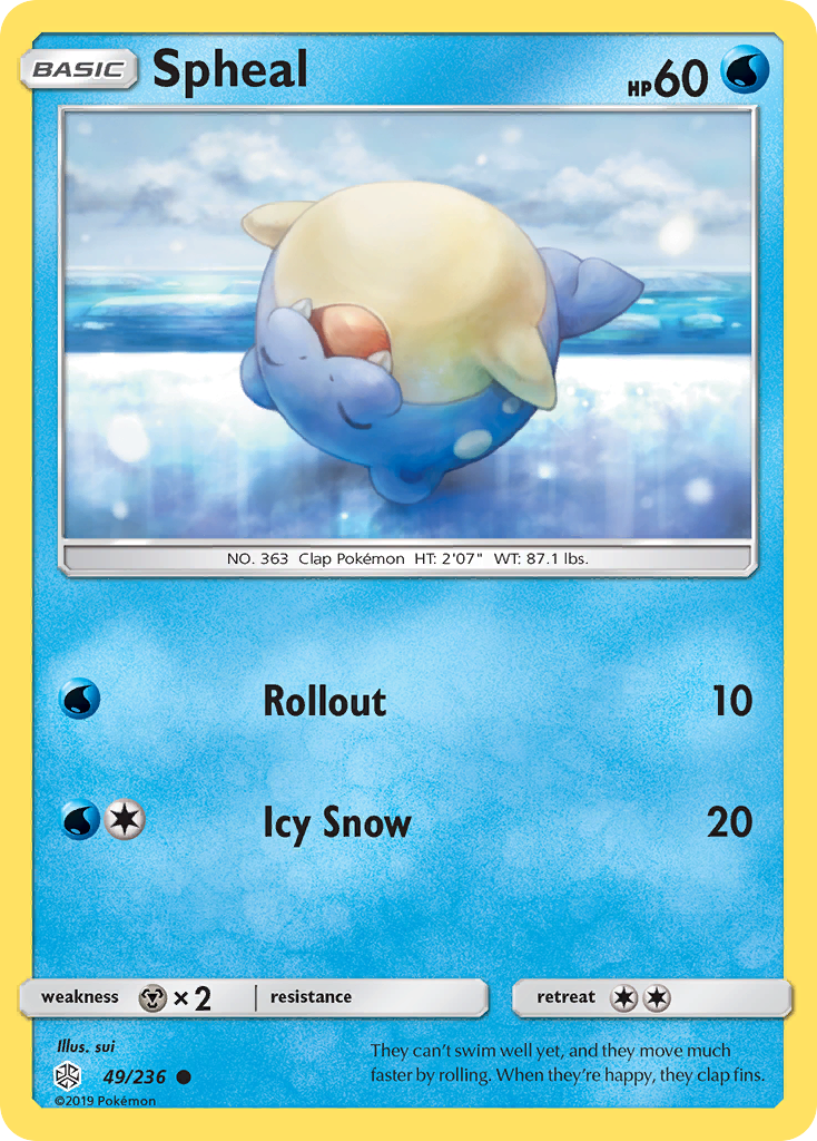 Spheal (49/236) [Sun & Moon: Cosmic Eclipse] - The Mythic Store | 24h Order Processing