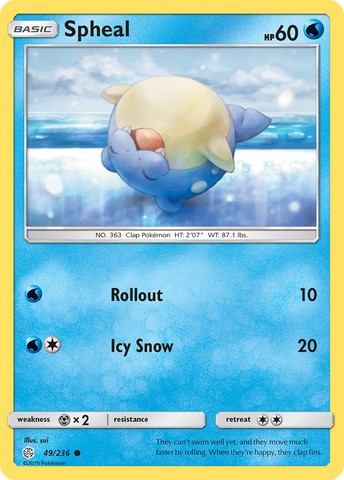 Spheal (49/236) [Sun & Moon: Cosmic Eclipse] - The Mythic Store | 24h Order Processing
