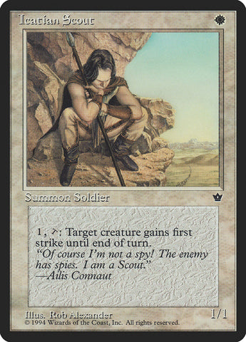 Icatian Scout (Rob Alexander) [Fallen Empires] - The Mythic Store | 24h Order Processing
