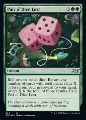 Pair o' Dice Lost (Galaxy Foil) [Unfinity] - The Mythic Store | 24h Order Processing