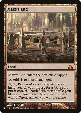 Maze's End [The List] - The Mythic Store | 24h Order Processing