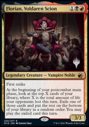 Florian, Voldaren Scion (Promo Pack) [Innistrad: Midnight Hunt Promos] - The Mythic Store | 24h Order Processing