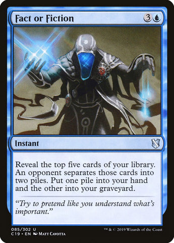 Fact or Fiction [Commander 2019] - The Mythic Store | 24h Order Processing