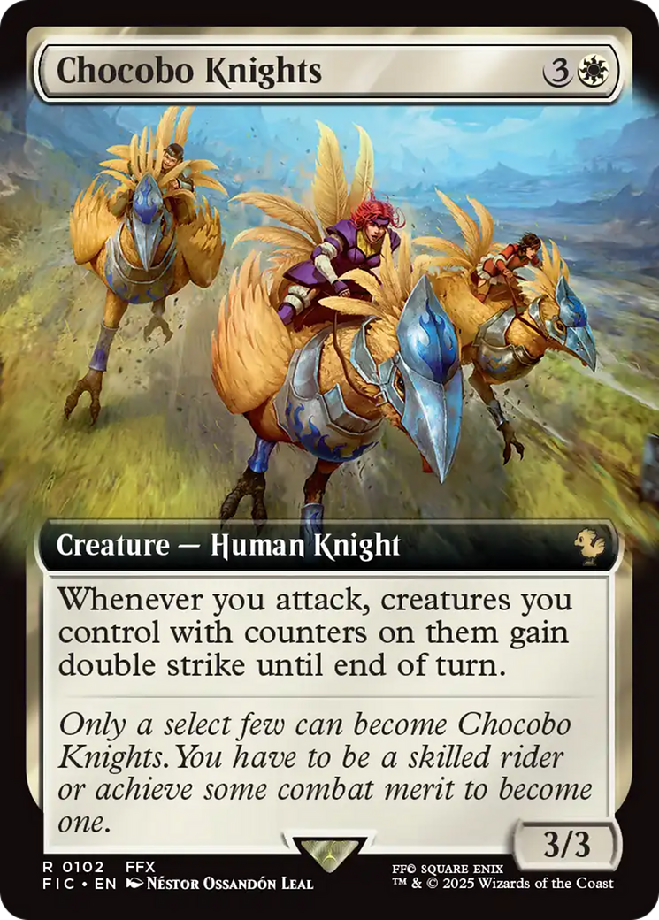 Chocobo Knights (Extended Art) [FINAL FANTASY Commander] - The Mythic Store | 24h Order Processing
