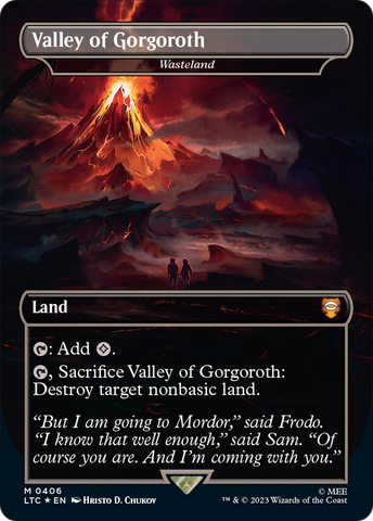 Valley of Gorgoroth - Wasteland (Surge Foil Realms and Relics) [The Lord of the Rings: Tales of Middle-Earth Commander] - The Mythic Store | 24h Order Processing