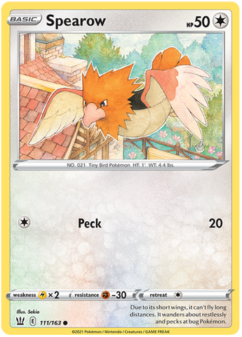 Spearow (111/163) [Sword & Shield: Battle Styles] - The Mythic Store | 24h Order Processing