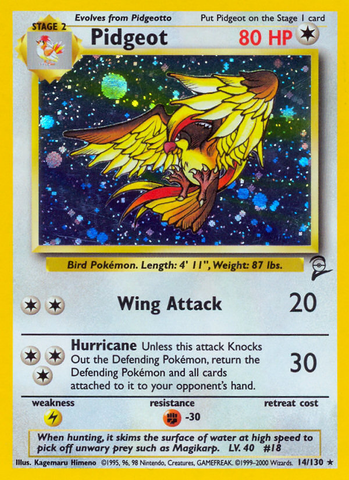 Pidgeot (14/130) [Base Set 2] - The Mythic Store | 24h Order Processing