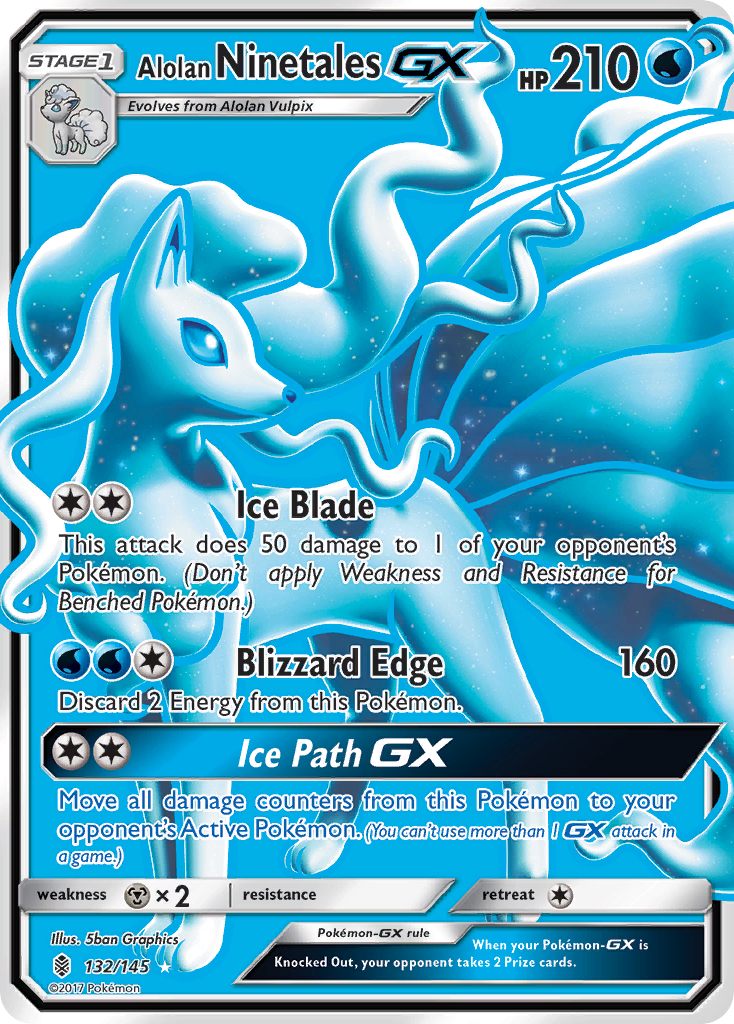 Alolan Ninetales GX (132/145) [Sun & Moon: Guardians Rising] - The Mythic Store | 24h Order Processing