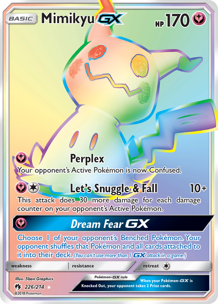 Mimikyu GX (226/214) [Sun & Moon: Lost Thunder] - The Mythic Store | 24h Order Processing