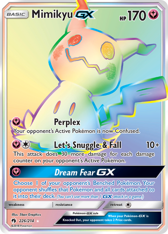Mimikyu GX (226/214) [Sun & Moon: Lost Thunder] - The Mythic Store | 24h Order Processing