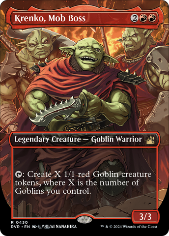 Krenko, Mob Boss (Anime Borderless) [Ravnica Remastered] - The Mythic Store | 24h Order Processing