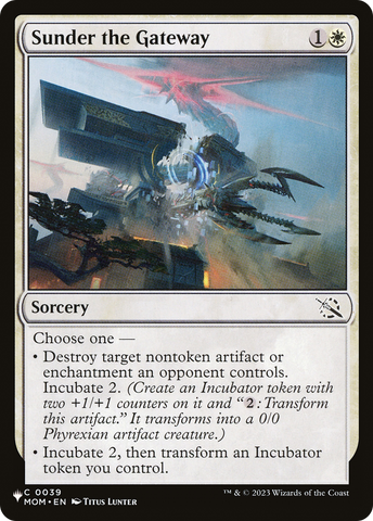Sunder the Gateway [The List] - The Mythic Store | 24h Order Processing